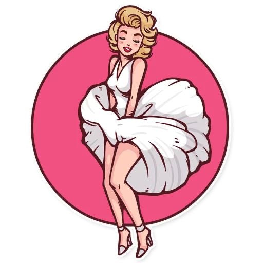 Marilyn Monroe Vinyl Sticker