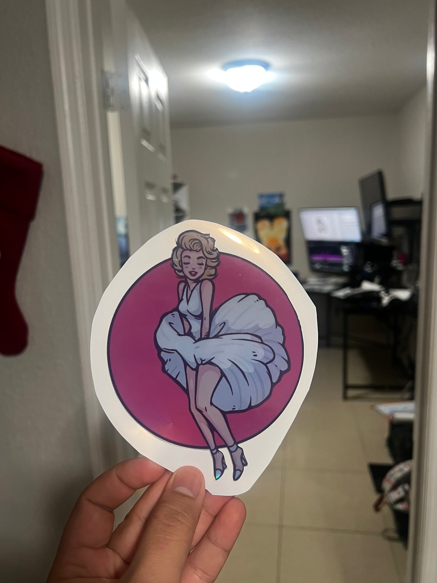 Marilyn Monroe Vinyl Sticker