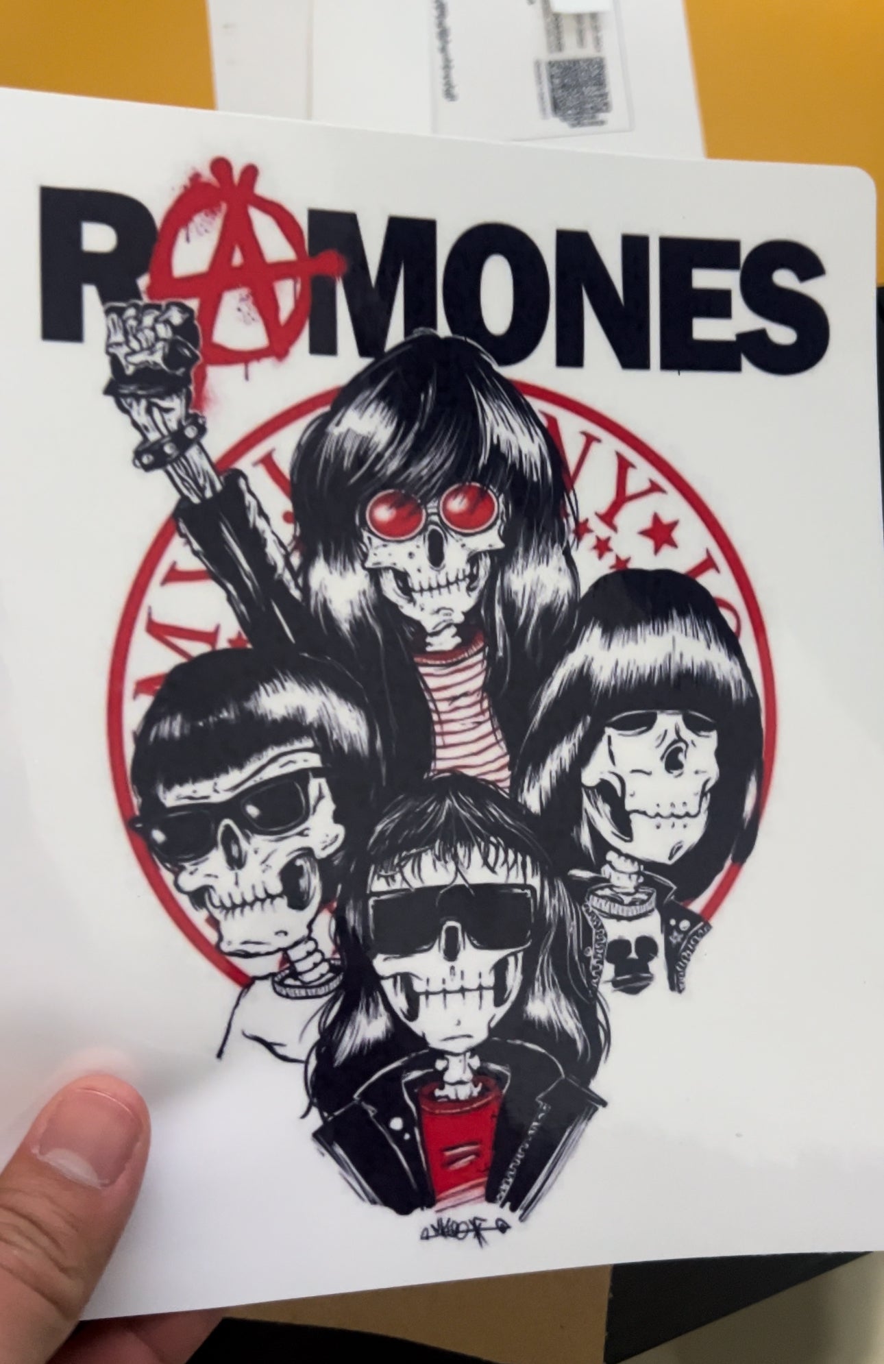 Ramones Vinyl Sticker 6x6