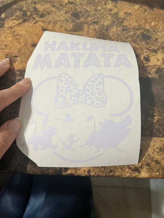 Hakuna Matata Disney The Lion King Vinyl Sticker