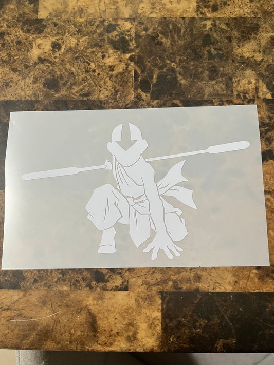 Aang Avatar Vinyl Sticker