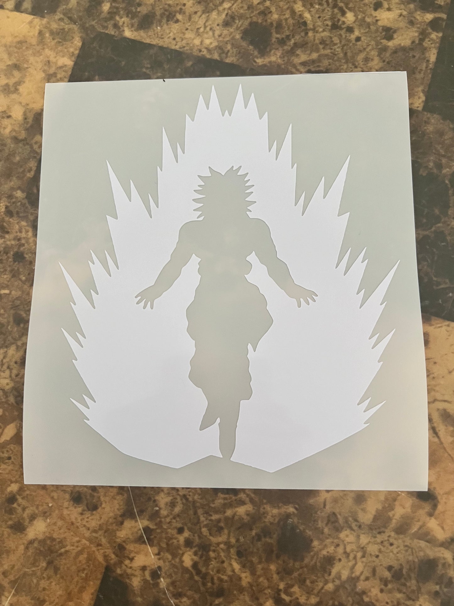 Broly Dragon Ball Vinyl Sticker