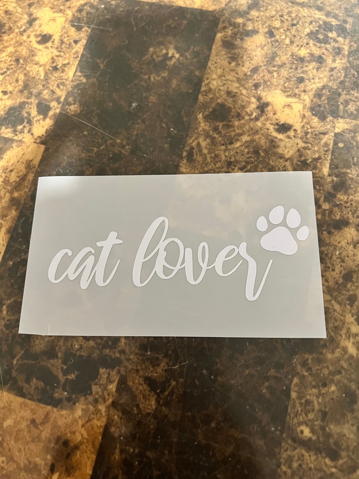 Cat Lover Vinyl Sticker