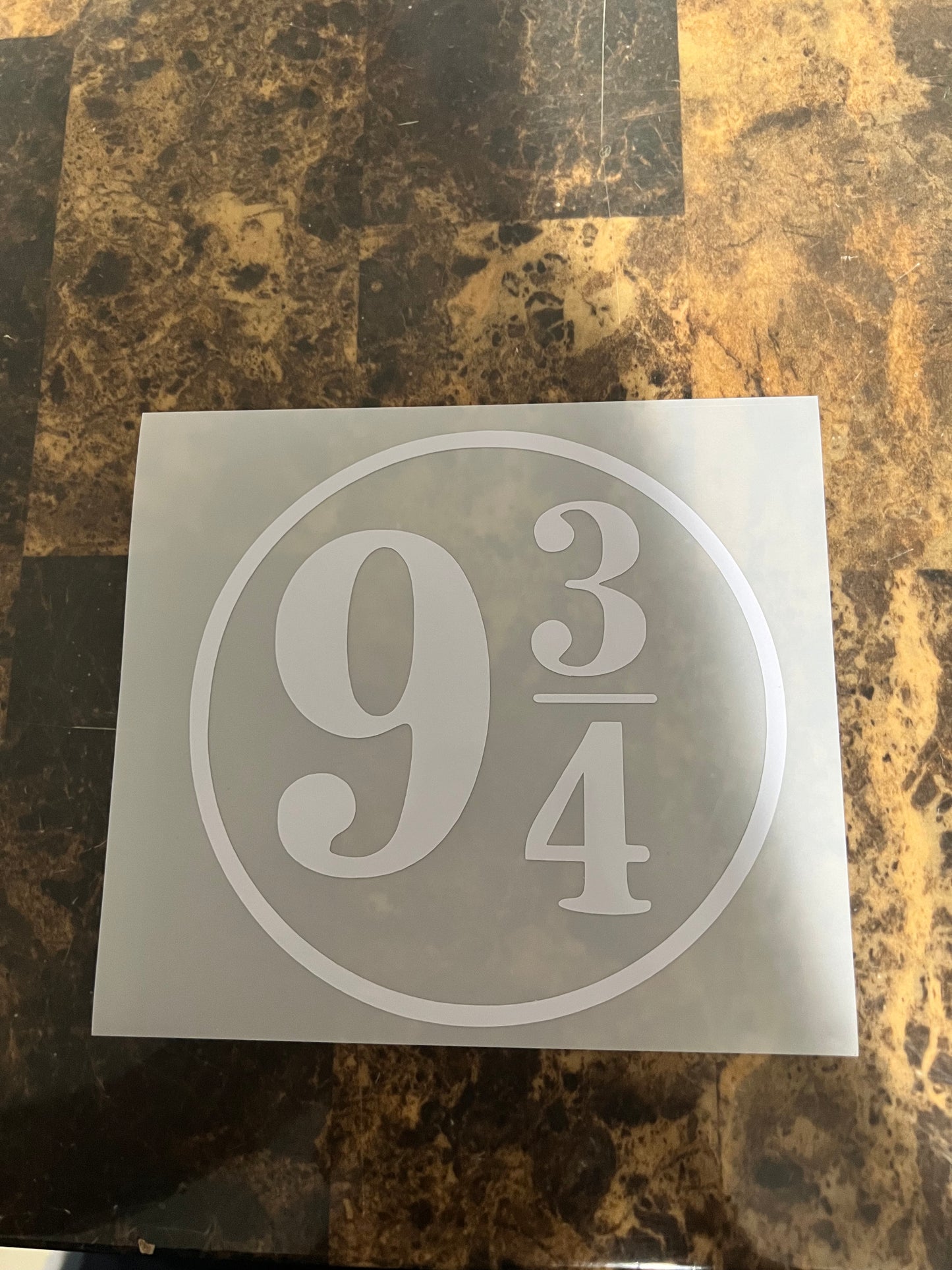 Platform 9 3/4 Harry Potter Vinyl Sticker