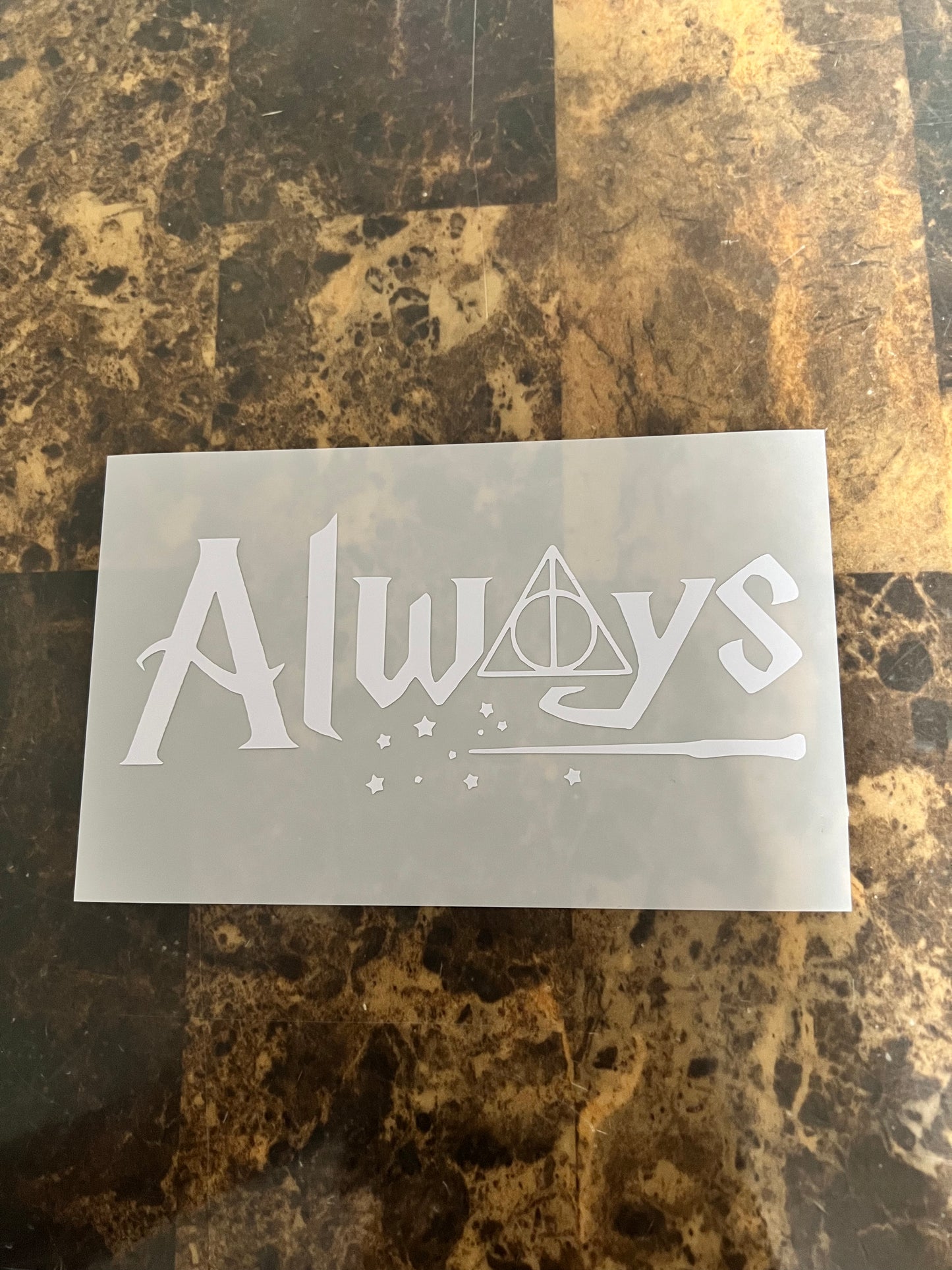 Always Wand Harry Potter Vinyl Sticker