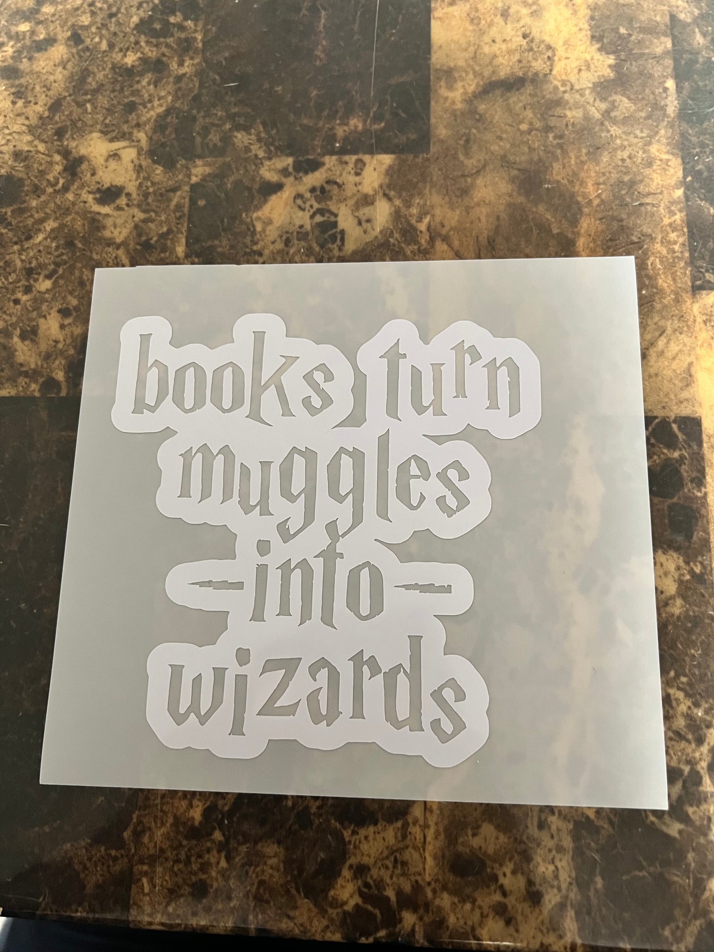 Books Turn Muggles Into Wizards Harry Potter Vinyl Sticker