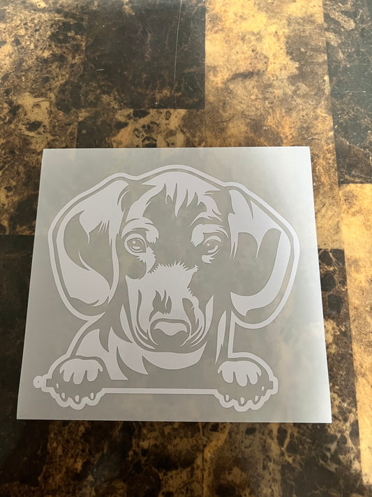 Dachshund Dog Vinyl Sticker