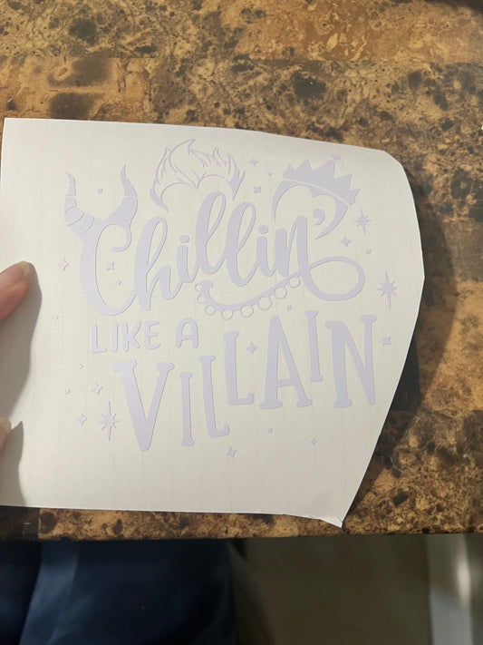 “Chillin’ like a Villain” Disney Vinyl Sticker