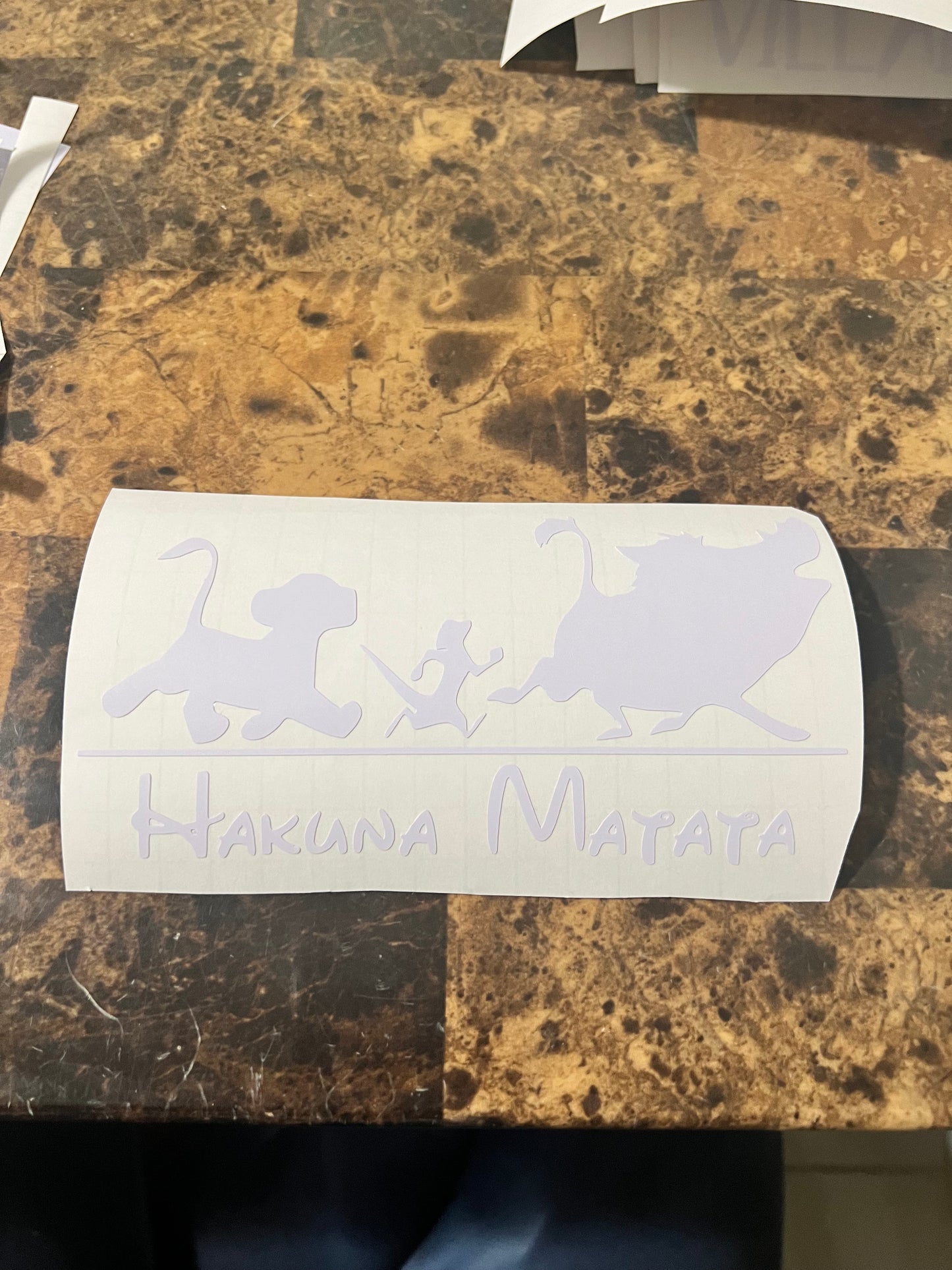 Hakuna Matata Timon and Pumba Vinyl Sticker