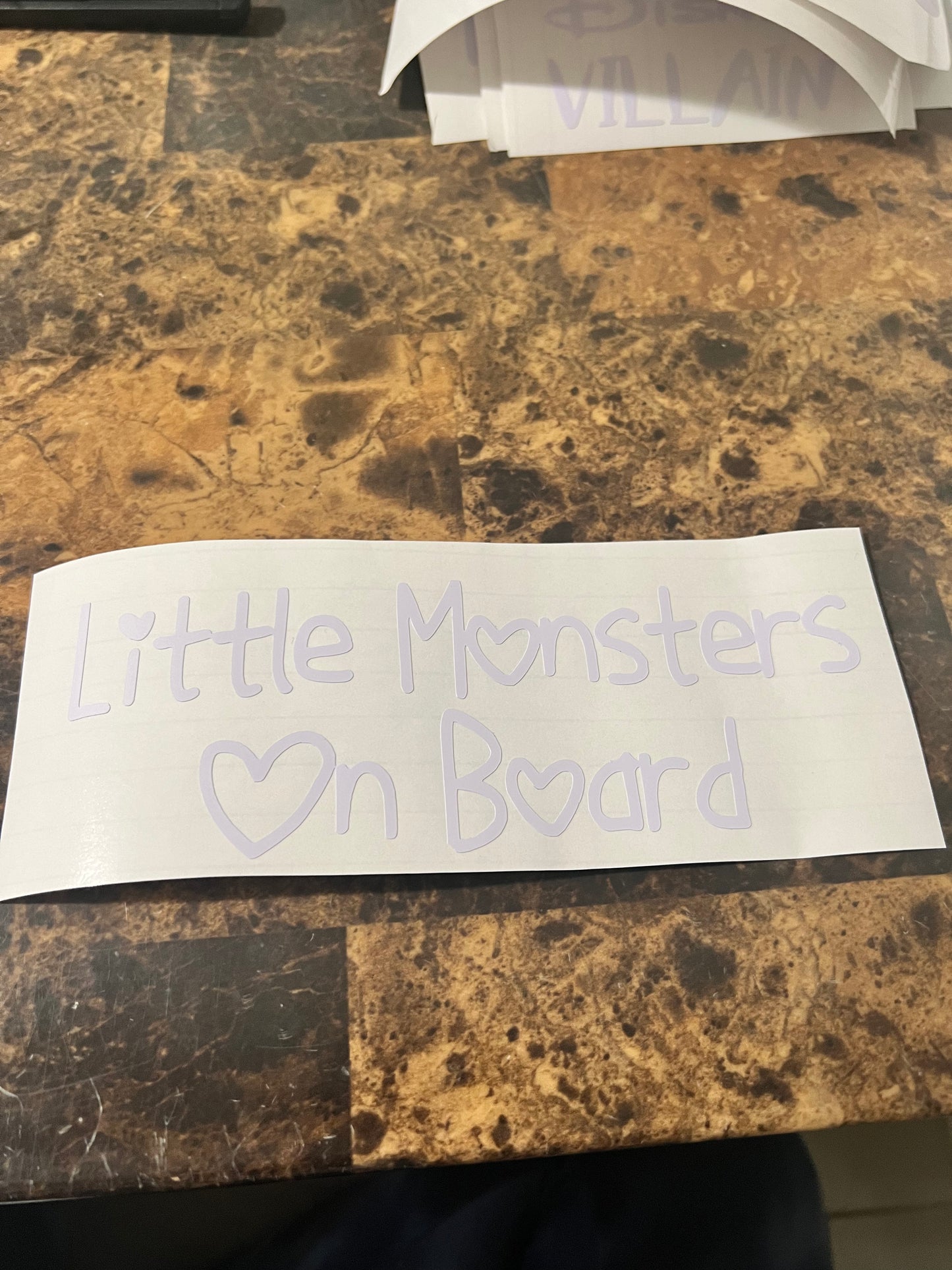 “Little Monsters On Board” Vinyl Sticker