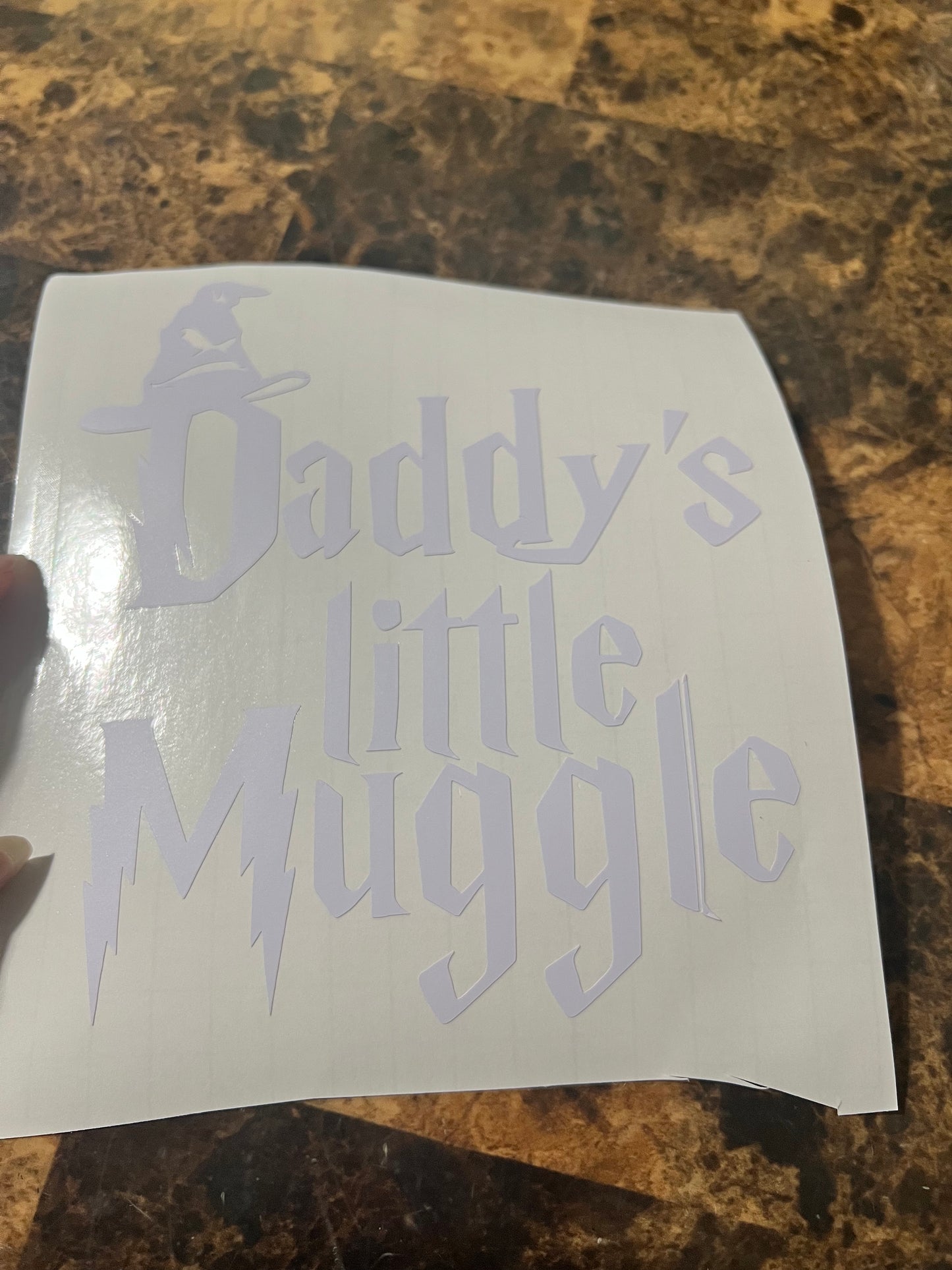 Daddy’s Little Muggle Vinyl Sticker