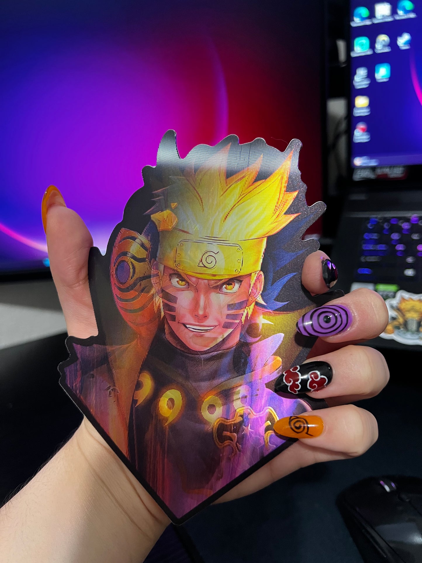 Naruto, Asta, Obito Sticker 3D