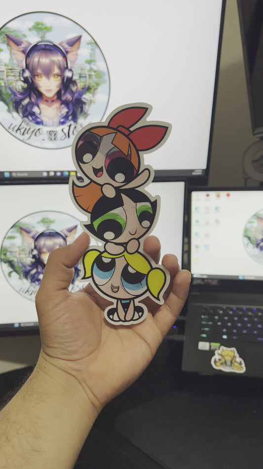 The Powerpuff Girls. Sticker3D