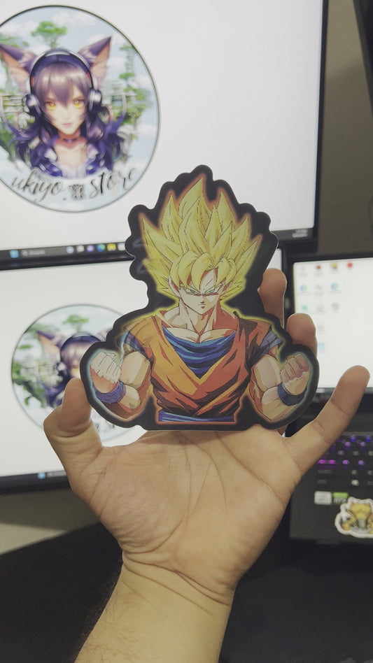 Goku Super Saiyan, Super Saiyan4 and ultra instinct.