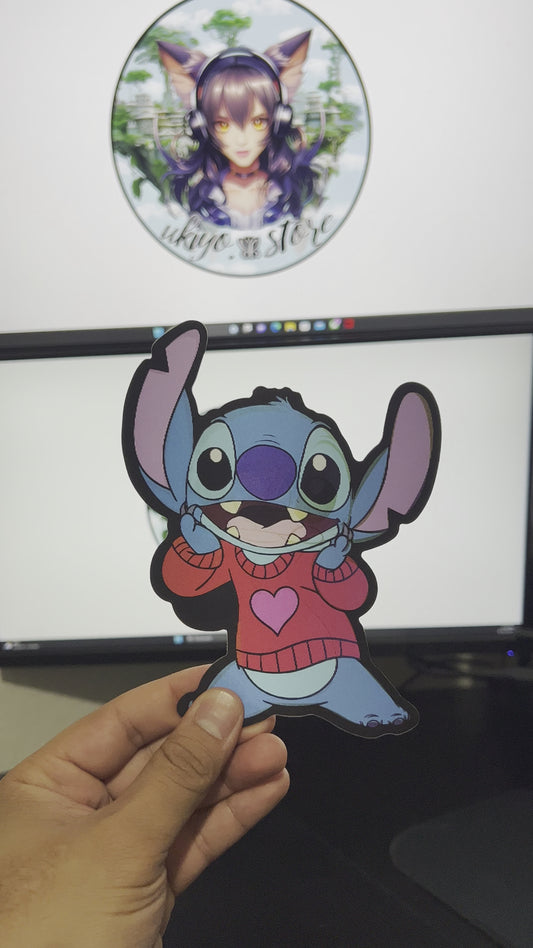 Stitch love sweater. Sticker3D