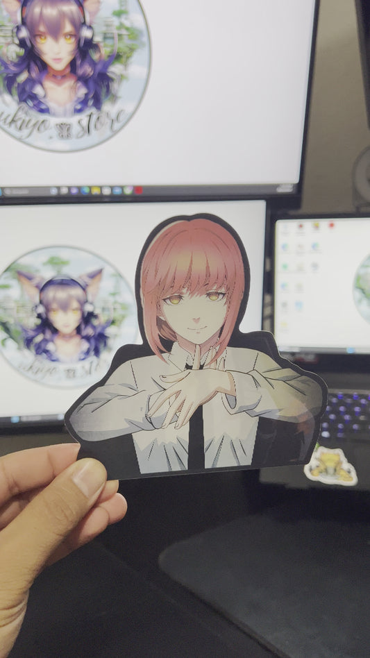 Makima from Chainsaw Man. Sticker3D