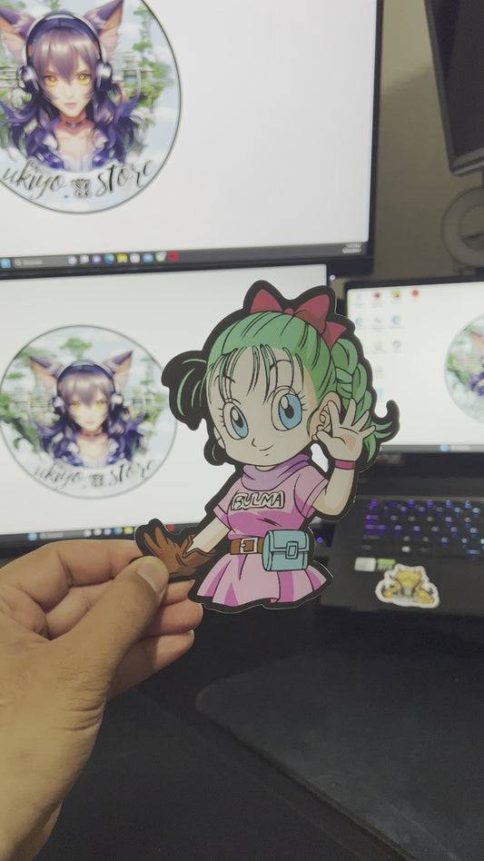 Bulma from Dragon Ball. Sticker3D