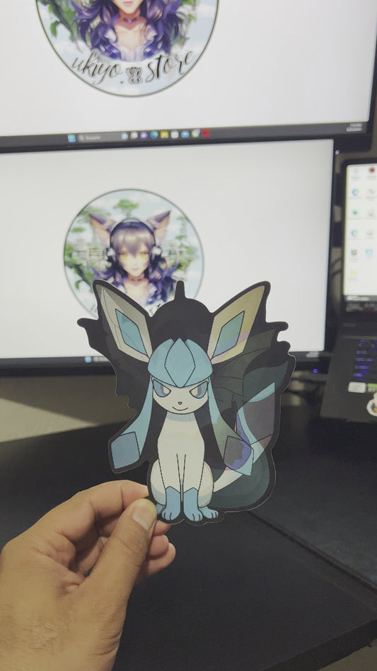 Glaceon, Vaporeon and Leafeon (Pokémon) Sticker3D