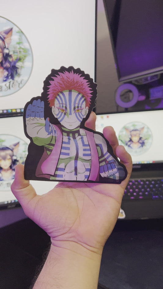 Akaza from Demon Slayer. Sticker3D