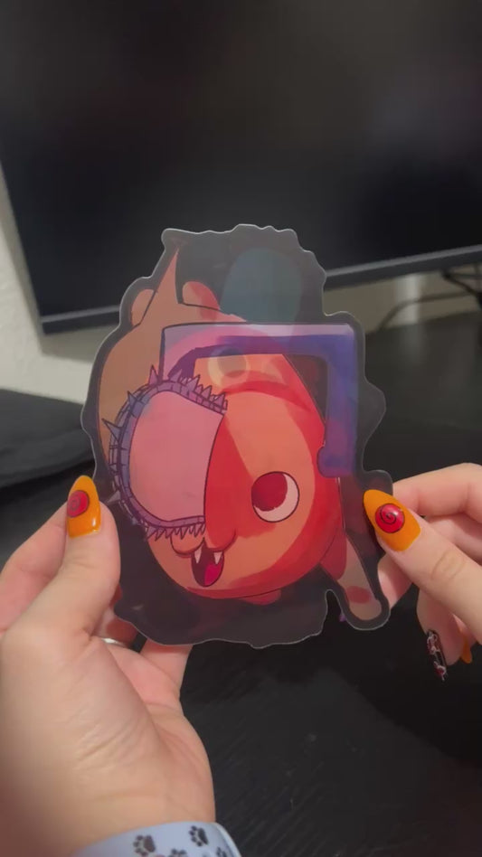 Pochita anime Sticker3D