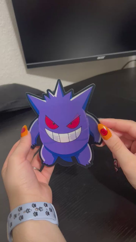 Gengar Pokemon Sticker3D