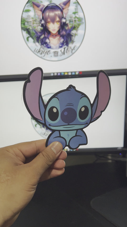 Stitch and Angela 624. Sticker3D