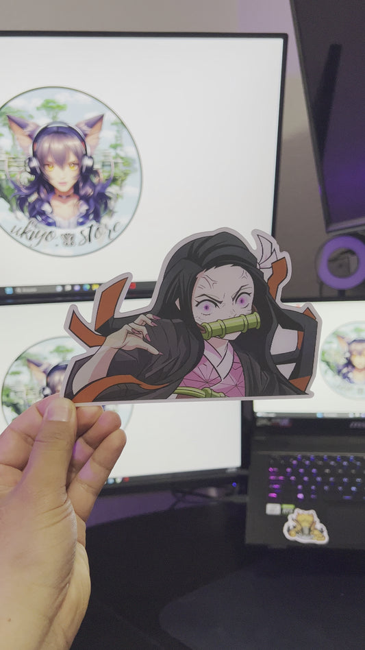 Nezuko. DemonSlayer. Sticker3D