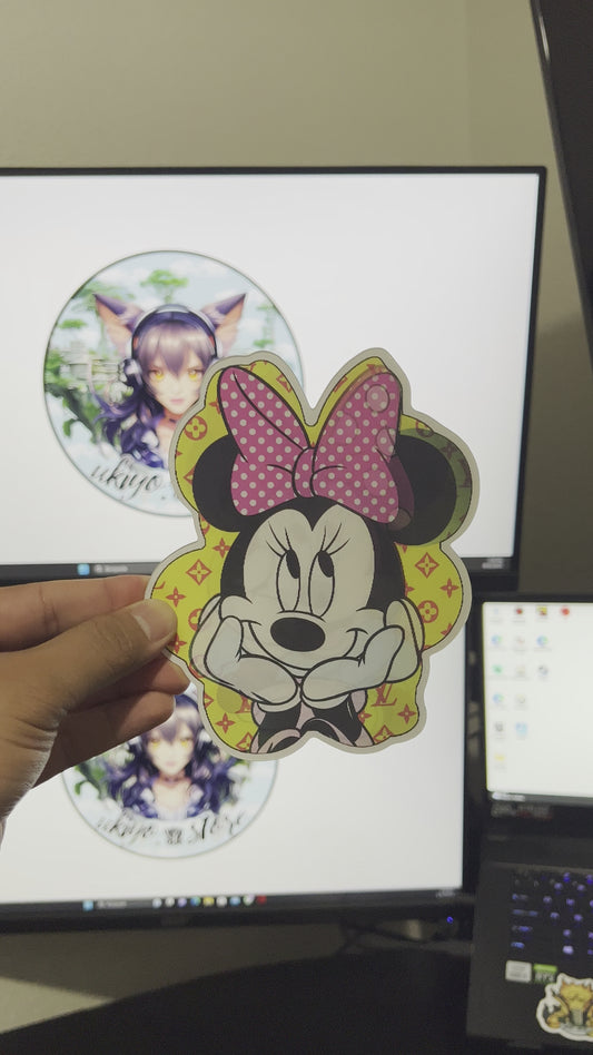 Cute Minnie Mouse. Sticker3D