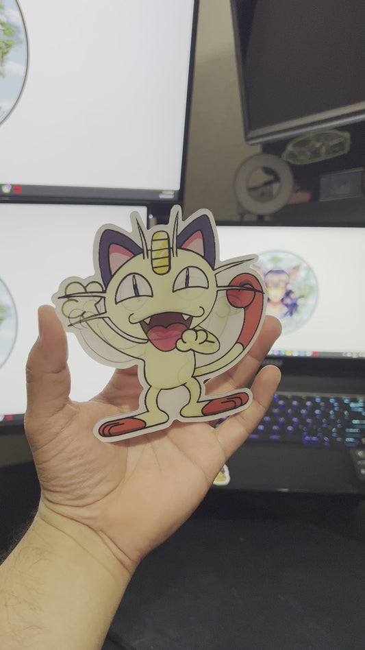 Meowth. Sticker3D (POKÉMON)